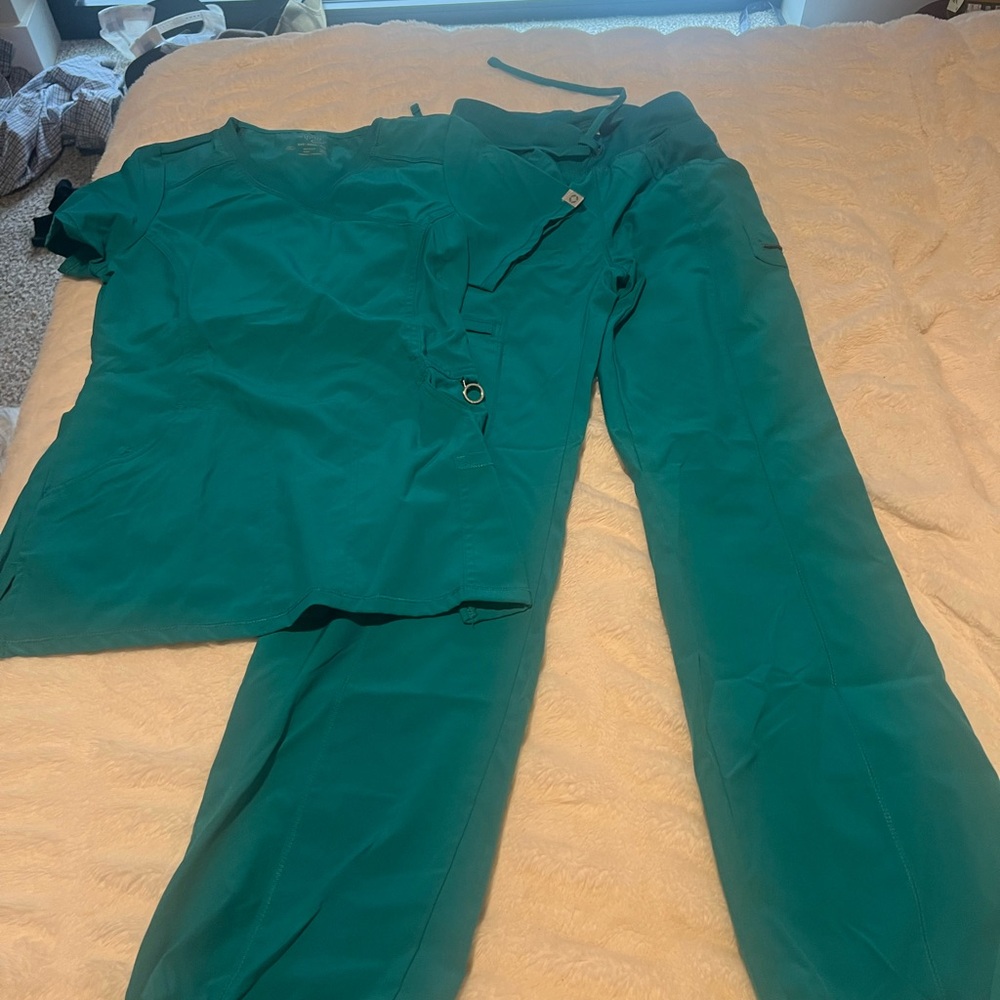 Scrub teal color